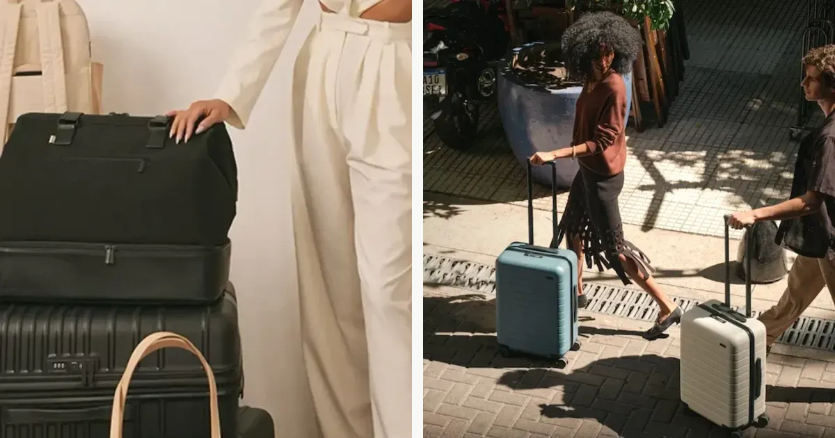 Hard-shell carry-on luggage from official travel storefronts