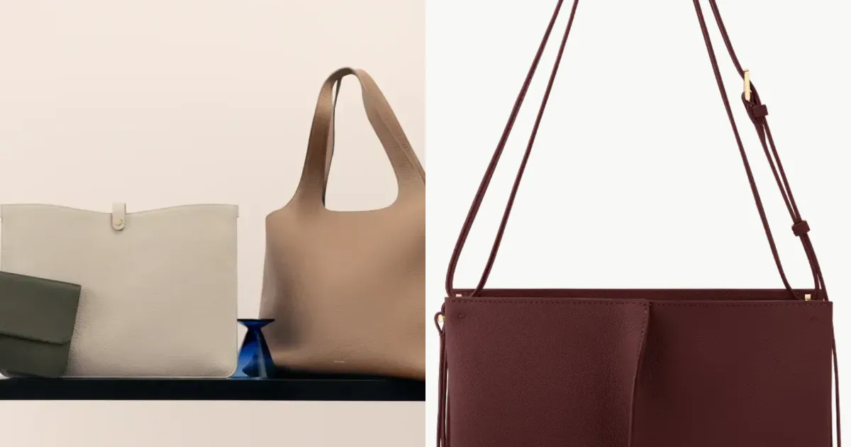 Cuyana and Polène handbags