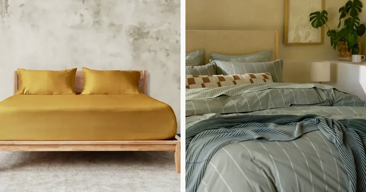 Bamboo lyocell sheets and linen bedding from official home storefronts