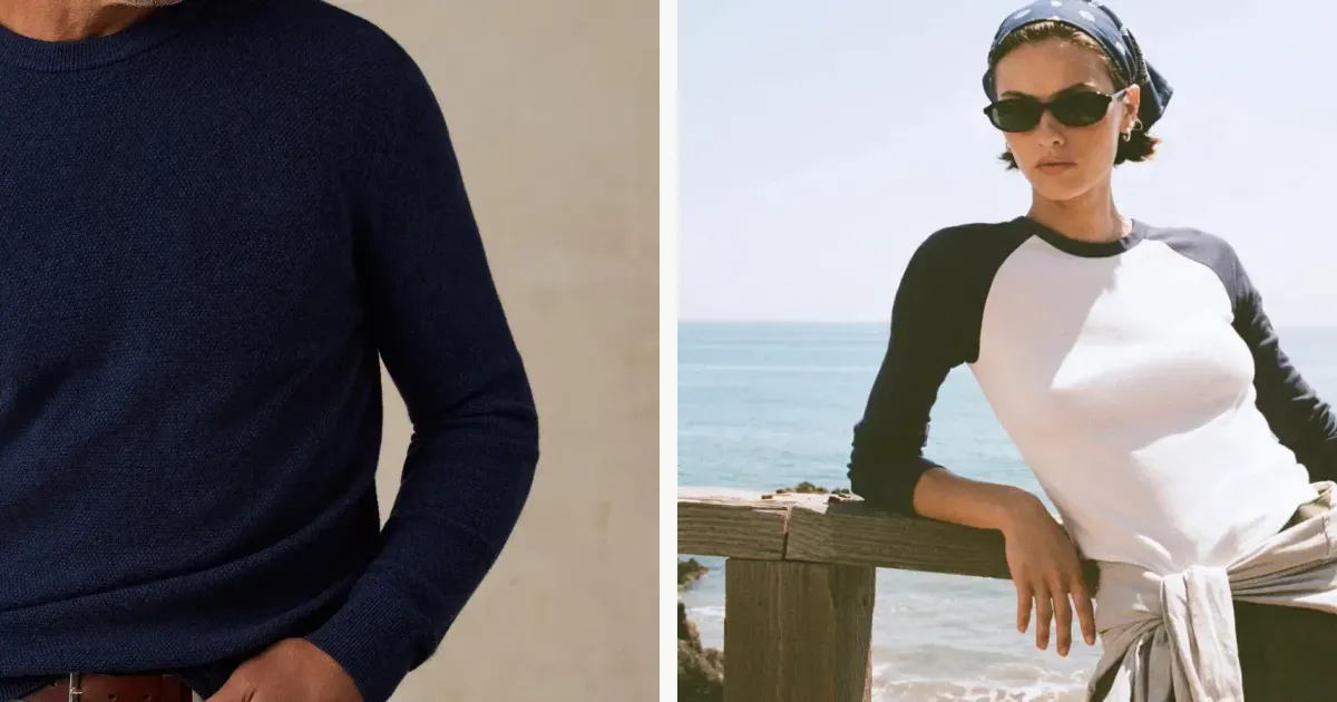 Coastal lifestyle knits and transparent everyday apparel from official fashion storefronts