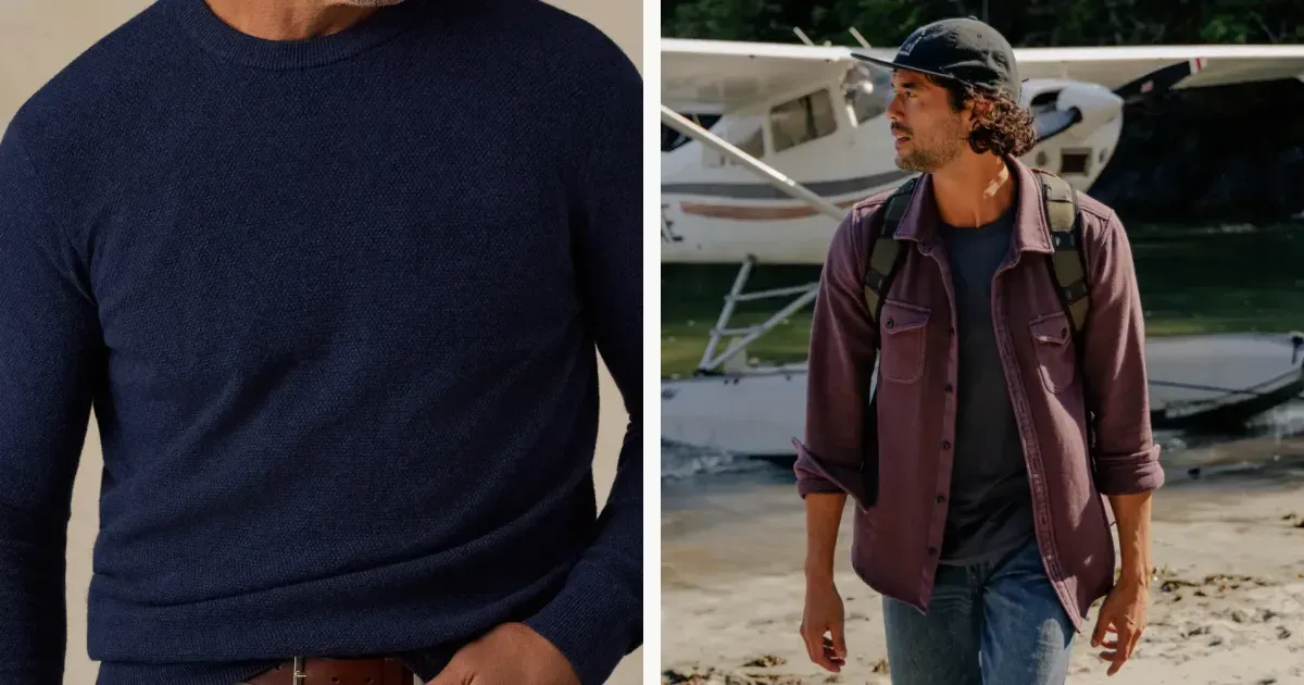 Coastal knit shirts and organic cotton overshirts from official fashion storefronts