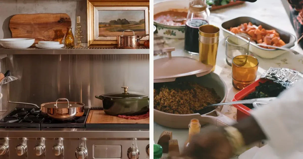 Stainless clad pans and colorful hero cookware from official kitchen storefronts