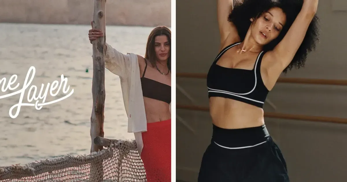 Soft California casual tees and performance-casual athleisure from Marine Layer and Vuori