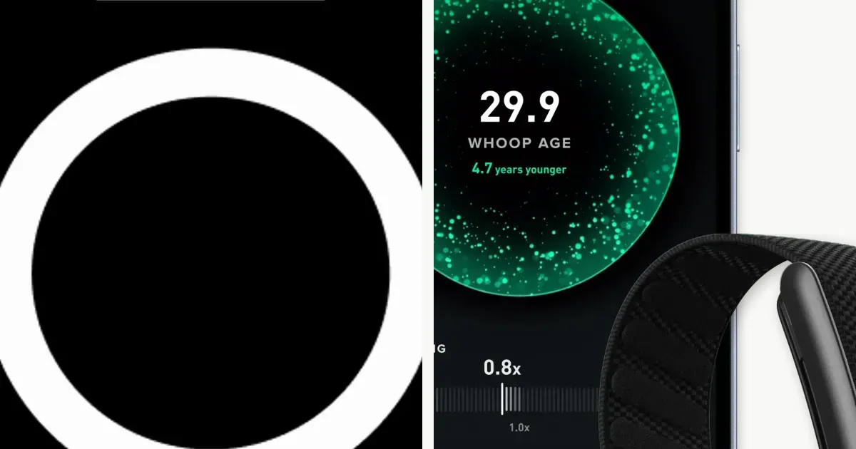 Smart ring and screenless strain band from official wearable storefronts