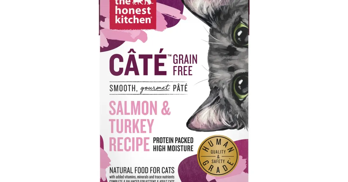 Cat food pouch on white — subscription-box product photography