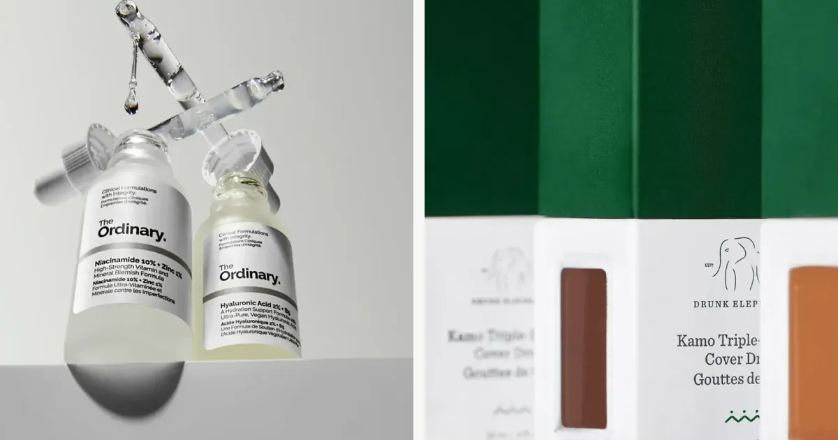 Official serum bottles from ingredient-first and clean-clinical storefronts