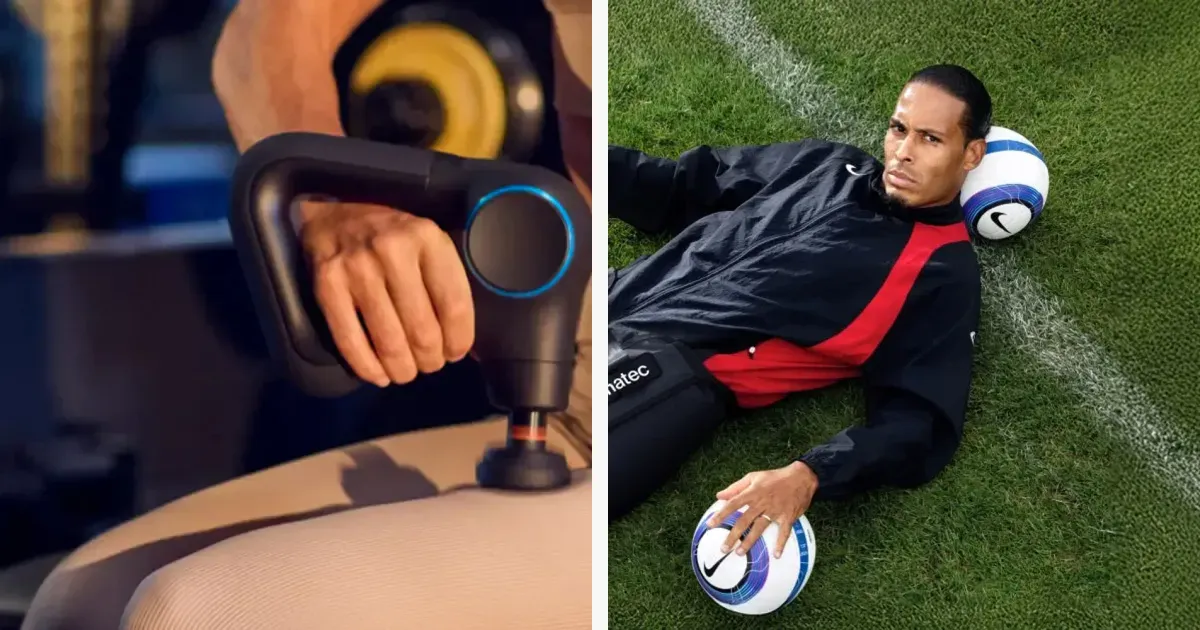 Dispositivos de masaje por percusión y botas de recuperación en tiendas oficiales de fitness