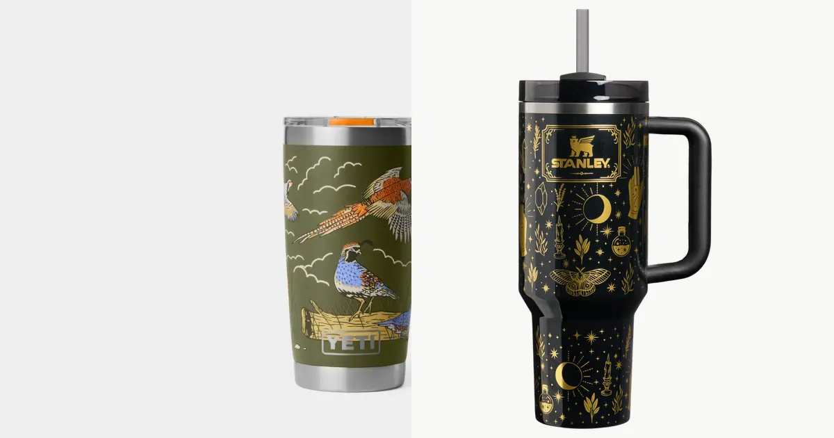Hard coolers and Quencher tumblers from official drinkware storefronts