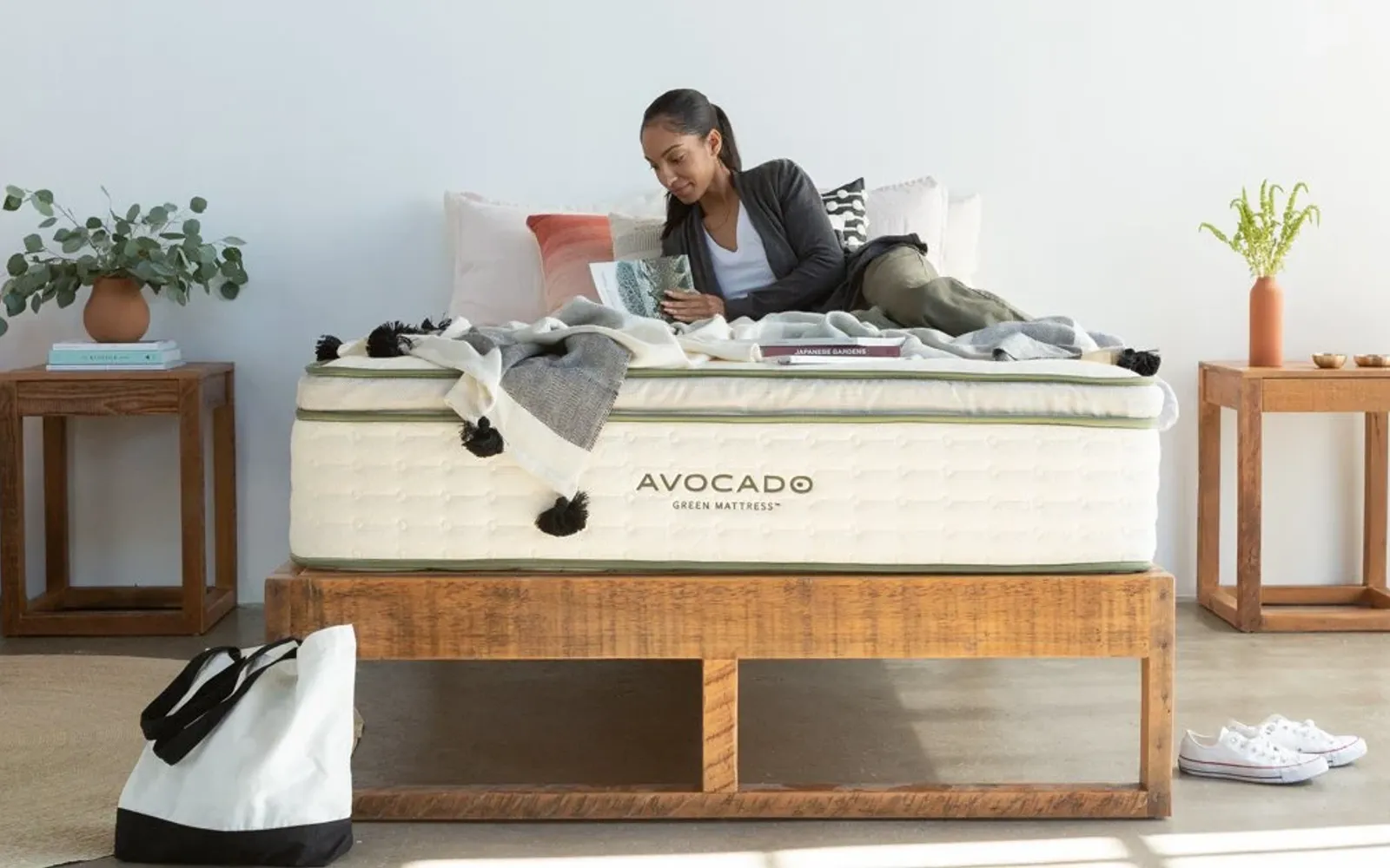 Avocado Green Mattress Home Shopify homepage screenshot