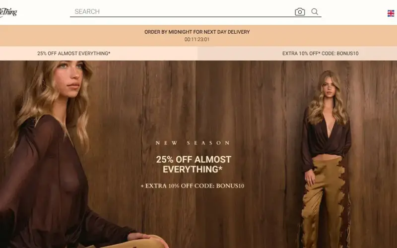 PrettyLittleThing Fashion store cover